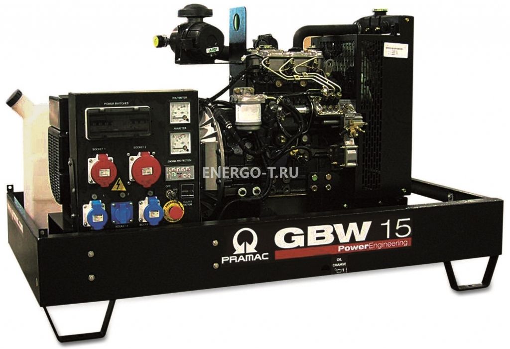 Дизельный генератор PRAMAC GBW 15 P 1 фаза с АВР