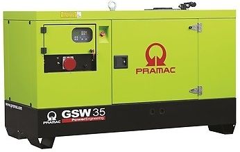 Дизельный генератор PRAMAC GSW 35 Y в кожухе с АВР