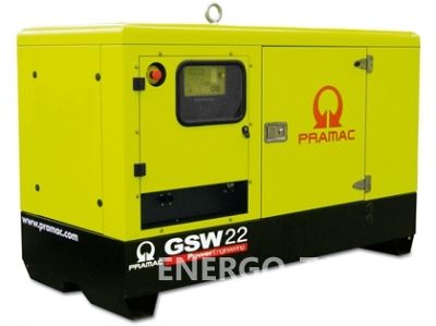 Дизельный генератор PRAMAC GSW 22 P AUTO в кожухе