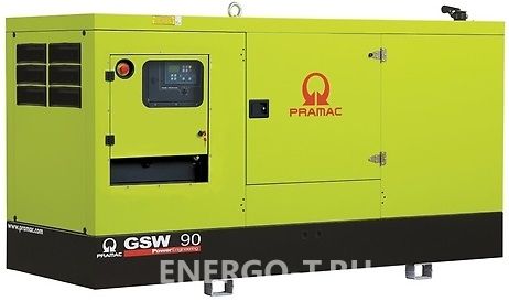 Дизельный генератор PRAMAC GSW 90 I в кожухе с АВР