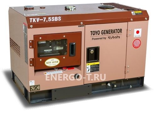 Дизельный генератор TOYO TKV-7.5SBS с АВР