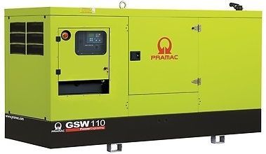 Дизельный генератор PRAMAC GSW 110 I в кожухе с АВР