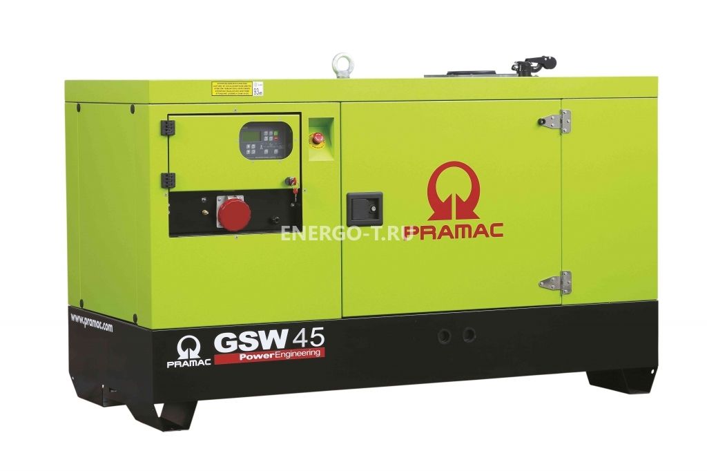 Дизельный генератор PRAMAC GBW 45 P в кожухе с АВР